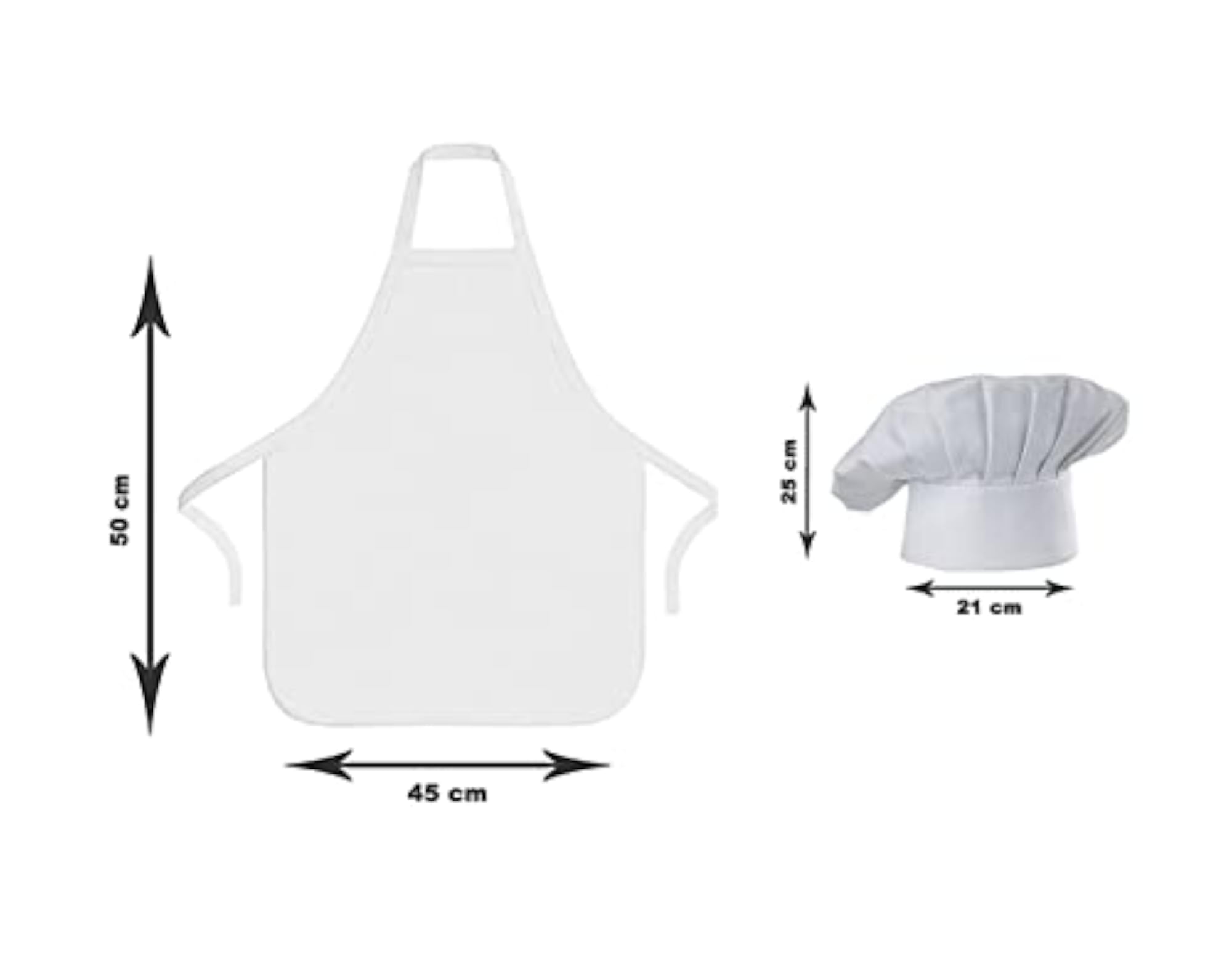 Kids Cotton Eye-catching Apron with Chef Cap
